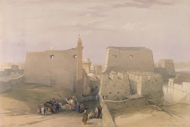 Grote ingang van de Tempel van Luxor, uit Egypte en Nubië, Vol.1